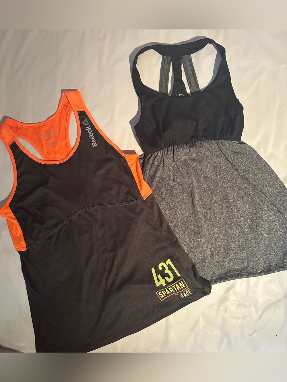 2- Tanks Reebok Spartan & Champion Razor Tanks Sz …